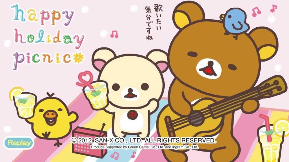 Rilakkuma-Wallpapers-Backgrounds ภาพพื้นหลัง พักหน้าจอ No.2