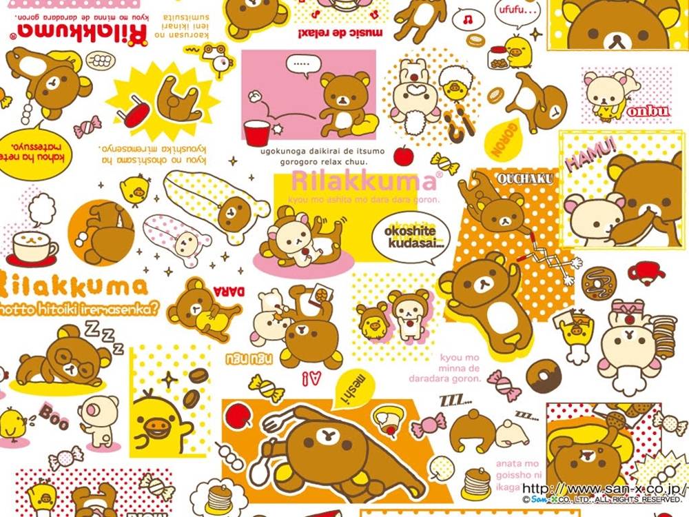 Rilakkuma-Wallpapers-Backgrounds ภาพพื้นหลัง พักหน้าจอ No.3