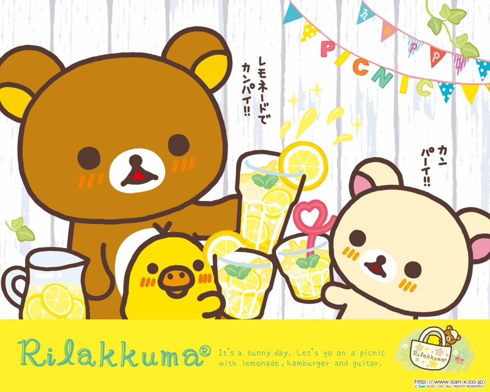 Rilakkuma-Wallpapers-Backgrounds ภาพพื้นหลัง พักหน้าจอ No.3