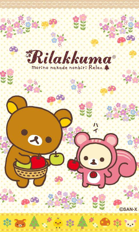 Rilakkuma iphone+android-Wallpapers-Backgrounds ภาพพื้นหลัง พักหน้าจอ No.4