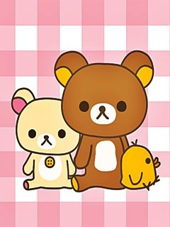 Rilakkuma iphone+android-Wallpapers-Backgrounds ภาพพื้นหลัง พักหน้าจอ No.4
