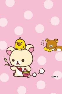 Rilakkuma iphone+android-Wallpapers-Backgrounds ภาพพื้นหลัง พักหน้าจอ No.4