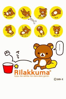 Rilakkuma iphone+android-Wallpapers-Backgrounds ภาพพื้นหลัง พักหน้าจอ No.4