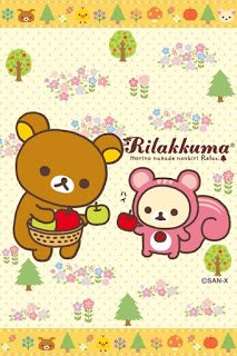 Rilakkuma iphone+android-Wallpapers-Backgrounds ภาพพื้นหลัง พักหน้าจอ No.4