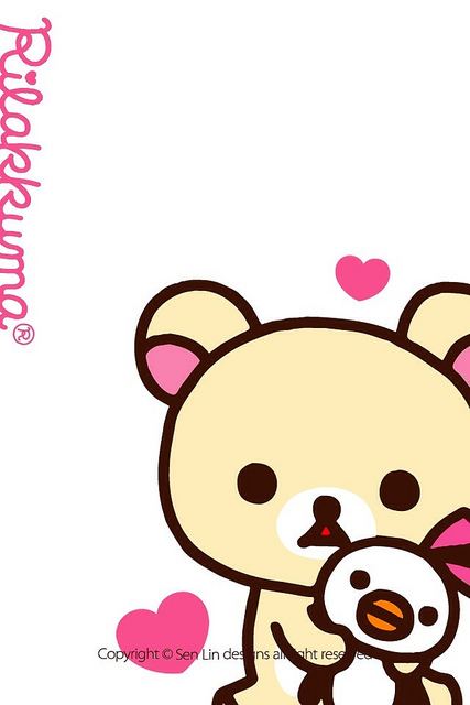 Rilakkuma iphone+android-Wallpapers-Backgrounds ภาพพื้นหลัง พักหน้าจอ No.4