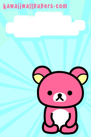 Rilakkuma iphone+android-Wallpapers-Backgrounds ภาพพื้นหลัง พักหน้าจอ No.4