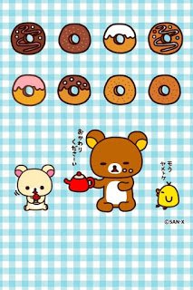 Rilakkuma iphone+android-Wallpapers-Backgrounds ภาพพื้นหลัง พักหน้าจอ No.4