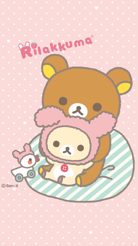 Rilakkuma iphone+android-Wallpapers-Backgrounds ภาพพื้นหลัง พักหน้าจอ No.5