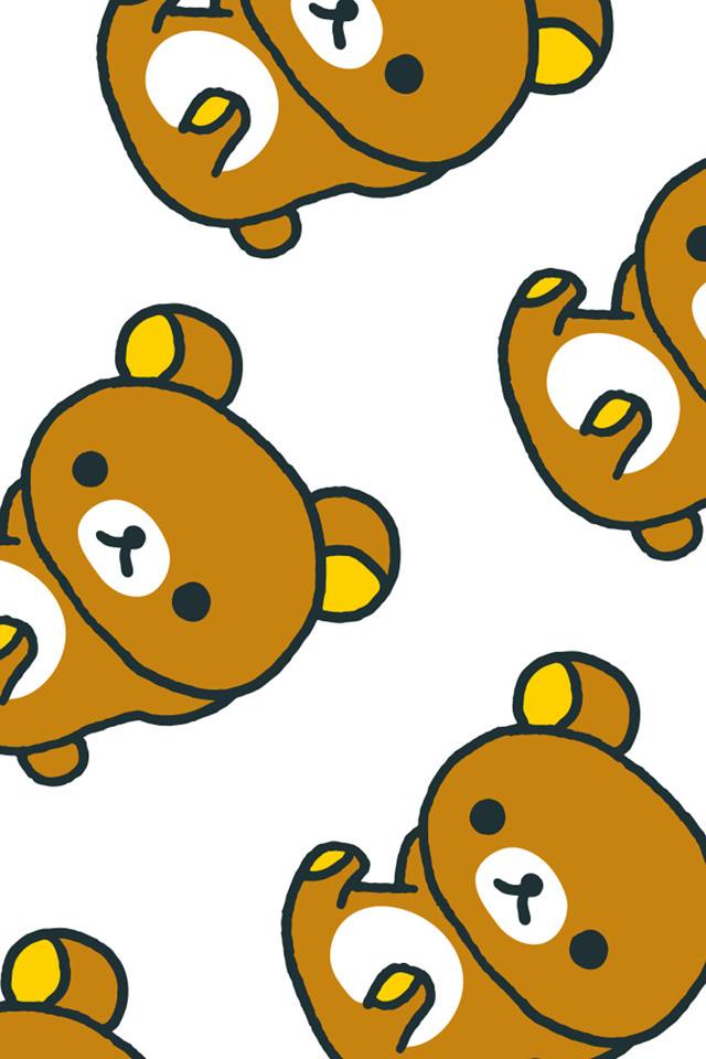 Rilakkuma iphone+android-Wallpapers-Backgrounds ภาพพื้นหลัง พักหน้าจอ No.5