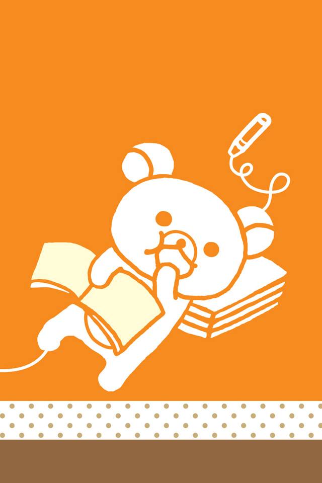 Rilakkuma iphone+android-Wallpapers-Backgrounds ภาพพื้นหลัง พักหน้าจอ No.5