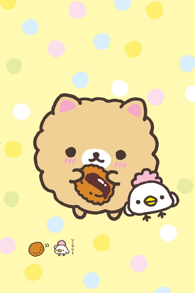Rilakkuma iphone+android-Wallpapers-Backgrounds ภาพพื้นหลัง พักหน้าจอ No.5