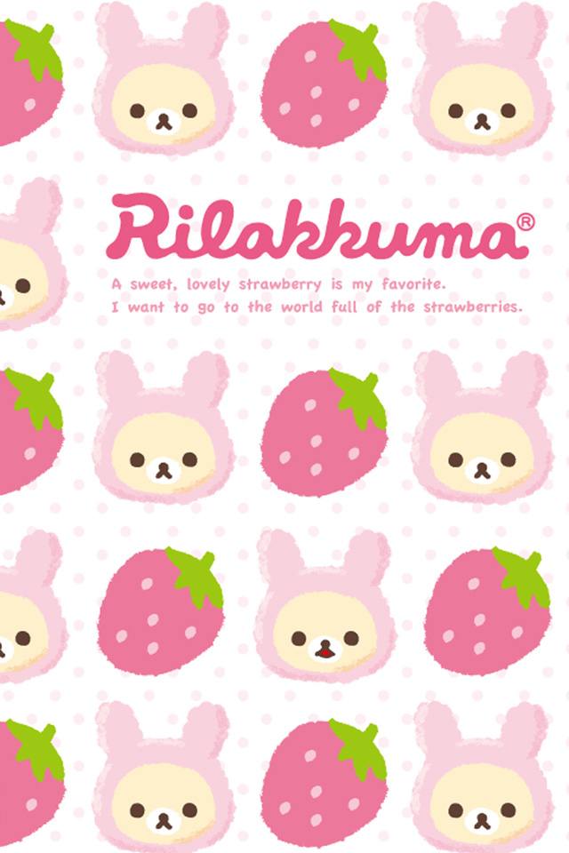 Rilakkuma iphone+android-Wallpapers-Backgrounds ภาพพื้นหลัง พักหน้าจอ No.5