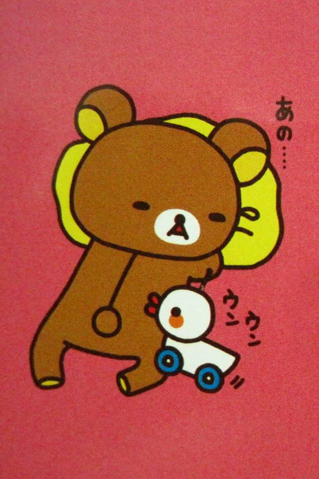 Rilakkuma iphone+android-Wallpapers-Backgrounds ภาพพื้นหลัง พักหน้าจอ No.5
