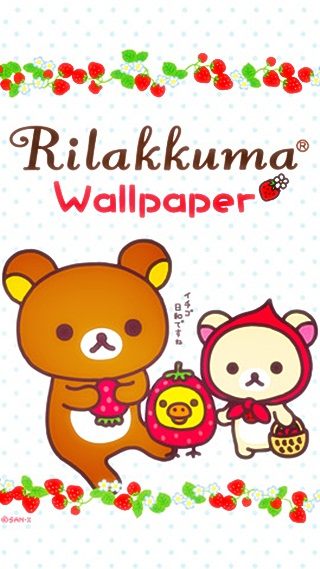 Rilakkuma iphone+android-Wallpapers-Backgrounds ภาพพื้นหลัง พักหน้าจอ No.5
