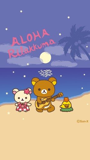 Rilakkuma iphone+android-Wallpapers-Backgrounds ภาพพื้นหลัง พักหน้าจอ No.5