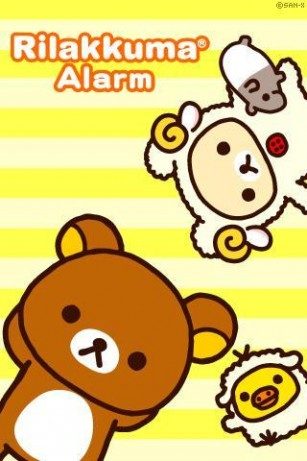 Rilakkuma iphone+android-Wallpapers-Backgrounds ภาพพื้นหลัง พักหน้าจอ No.5