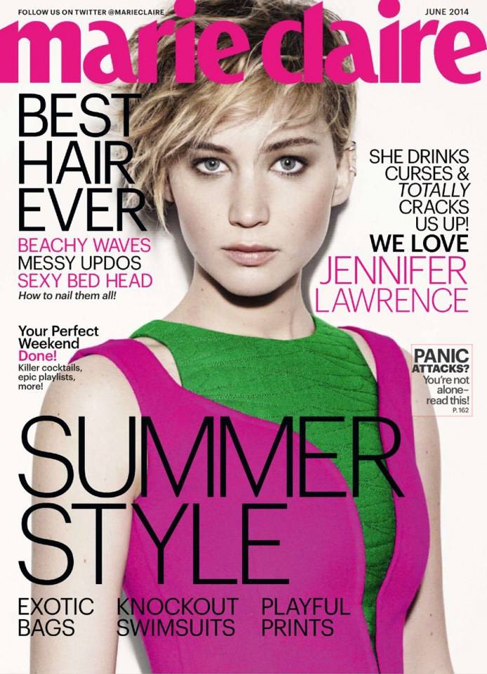 Jennifer Lawrence @ Marie Claire US June 2014
