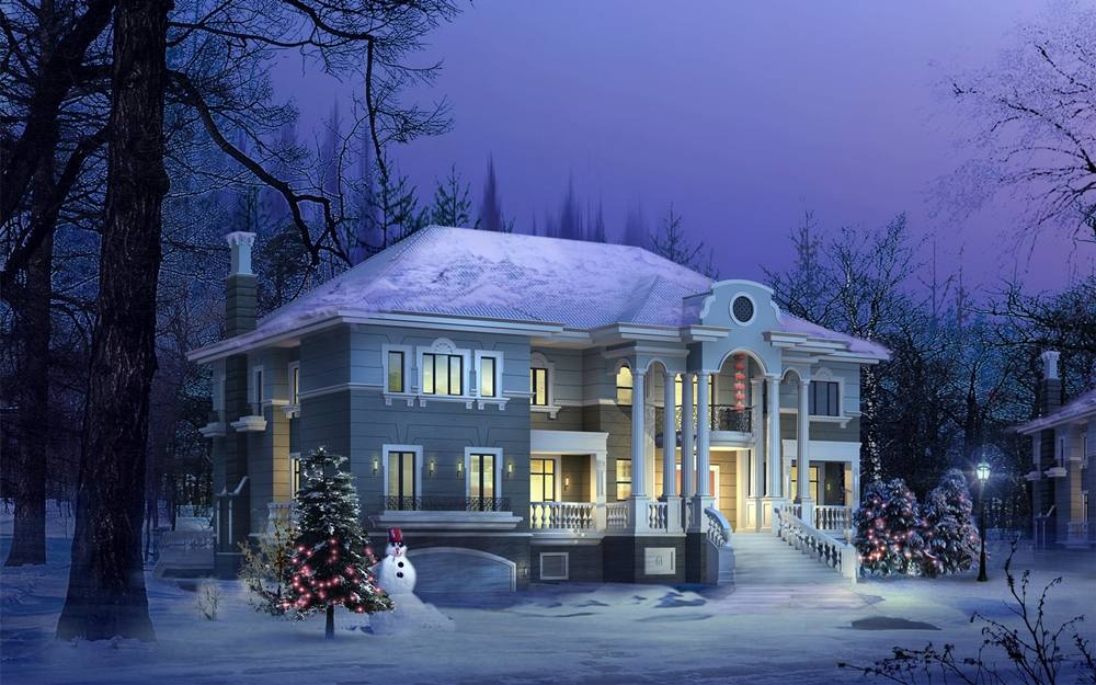 Season-(Winter-Snow-ฤดูหนาว-หิมะตก)HD-Wallpapers-Backgrounds ภาพพื้นหลัง พักหน้าจอ No.44