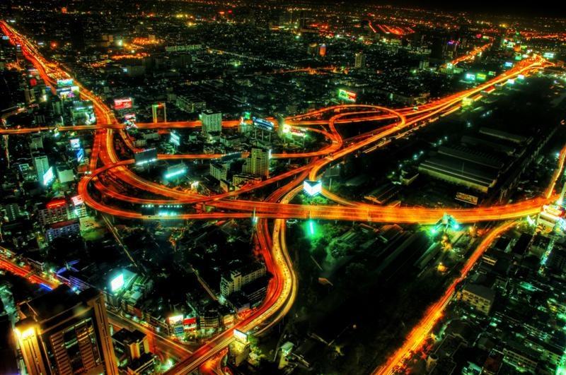 Bangkok-At-Night-Thailand -HD-Wallpapers-Backgrounds ภาพพื้นหลัง พักหน้าจอ No.5