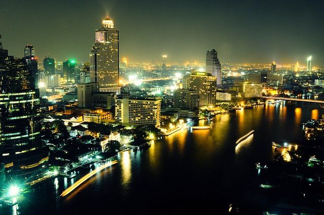 Bangkok-At-Night-Thailand -HD-Wallpapers-Backgrounds ภาพพื้นหลัง พักหน้าจอ No.5