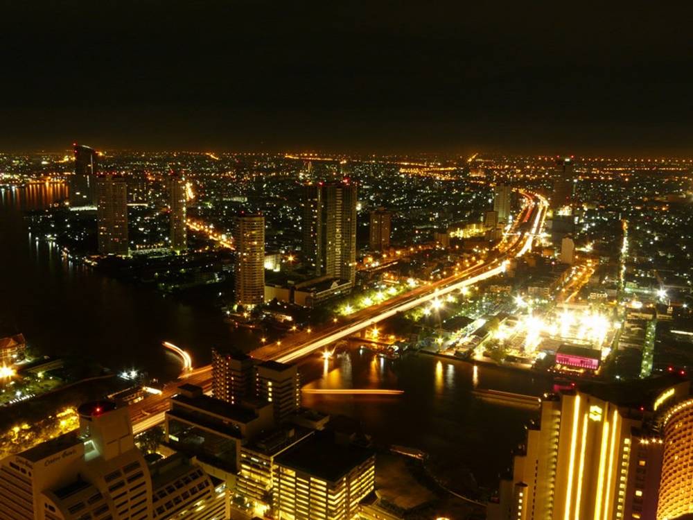 Bangkok-At-Night-Thailand -HD-Wallpapers-Backgrounds ภาพพื้นหลัง พักหน้าจอ No.5