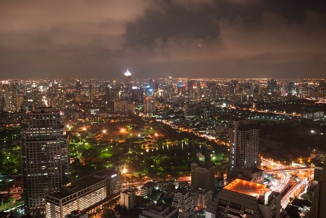 Bangkok-At-Night-Thailand -HD-Wallpapers-Backgrounds ภาพพื้นหลัง พักหน้าจอ No.5