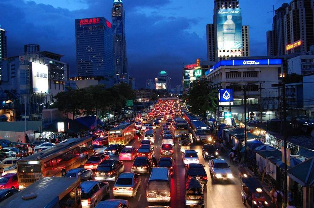 Bangkok-At-Night-Thailand -HD-Wallpapers-Backgrounds ภาพพื้นหลัง พักหน้าจอ No.5