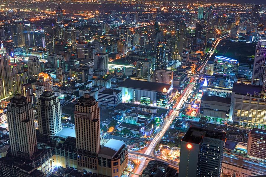 Bangkok-At-Night-Thailand -HD-Wallpapers-Backgrounds ภาพพื้นหลัง พักหน้าจอ No.5