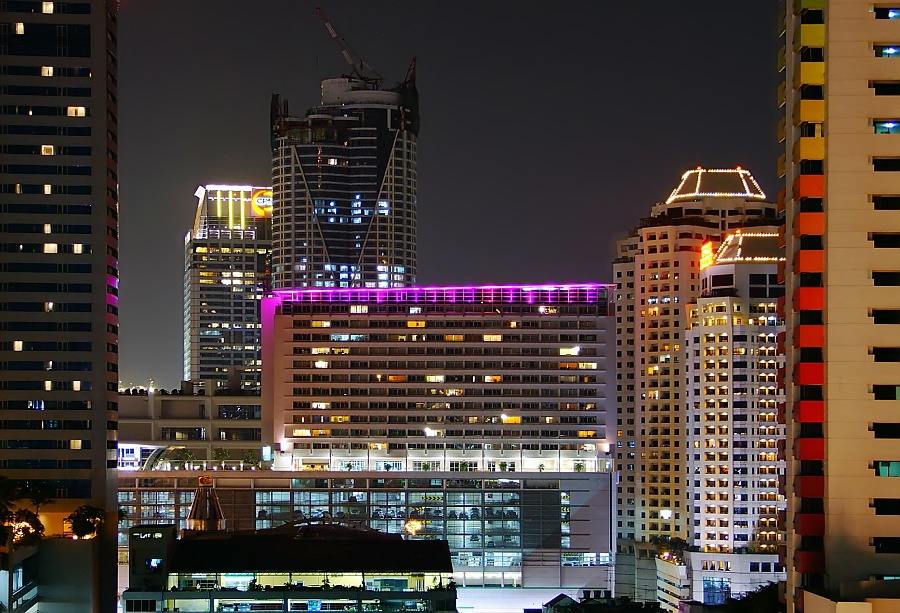 Bangkok-At-Night-Thailand -HD-Wallpapers-Backgrounds ภาพพื้นหลัง พักหน้าจอ No.5
