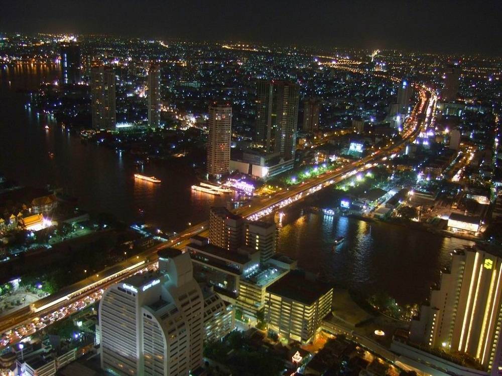 Bangkok-At-Night-Thailand -HD-Wallpapers-Backgrounds ภาพพื้นหลัง พักหน้าจอ No.5