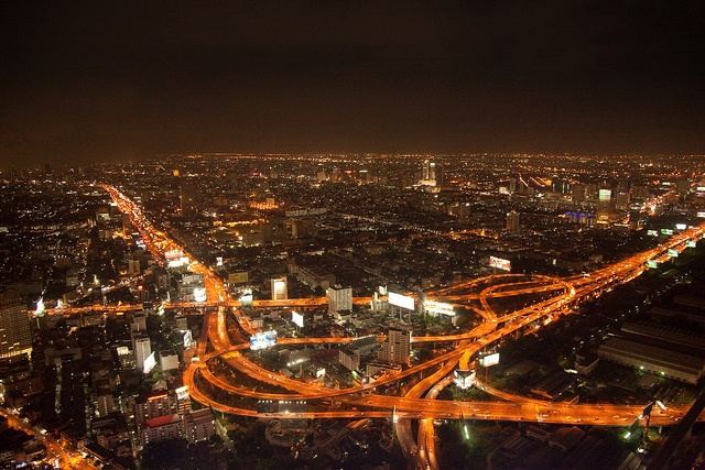 Bangkok-At-Night-Thailand -HD-Wallpapers-Backgrounds ภาพพื้นหลัง พักหน้าจอ No.5