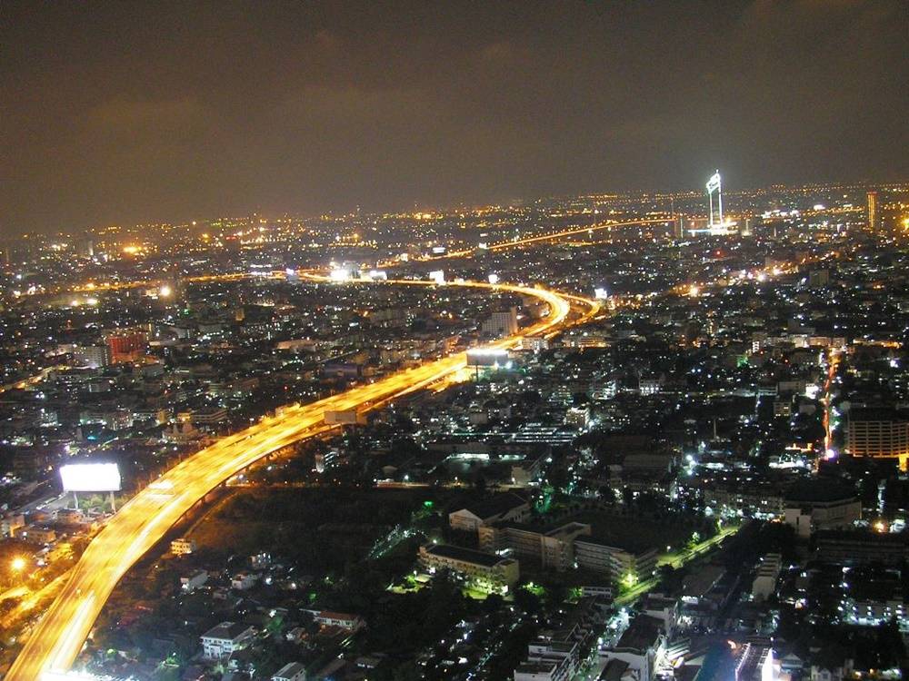Bangkok-At-Night-Thailand -HD-Wallpapers-Backgrounds ภาพพื้นหลัง พักหน้าจอ No.5