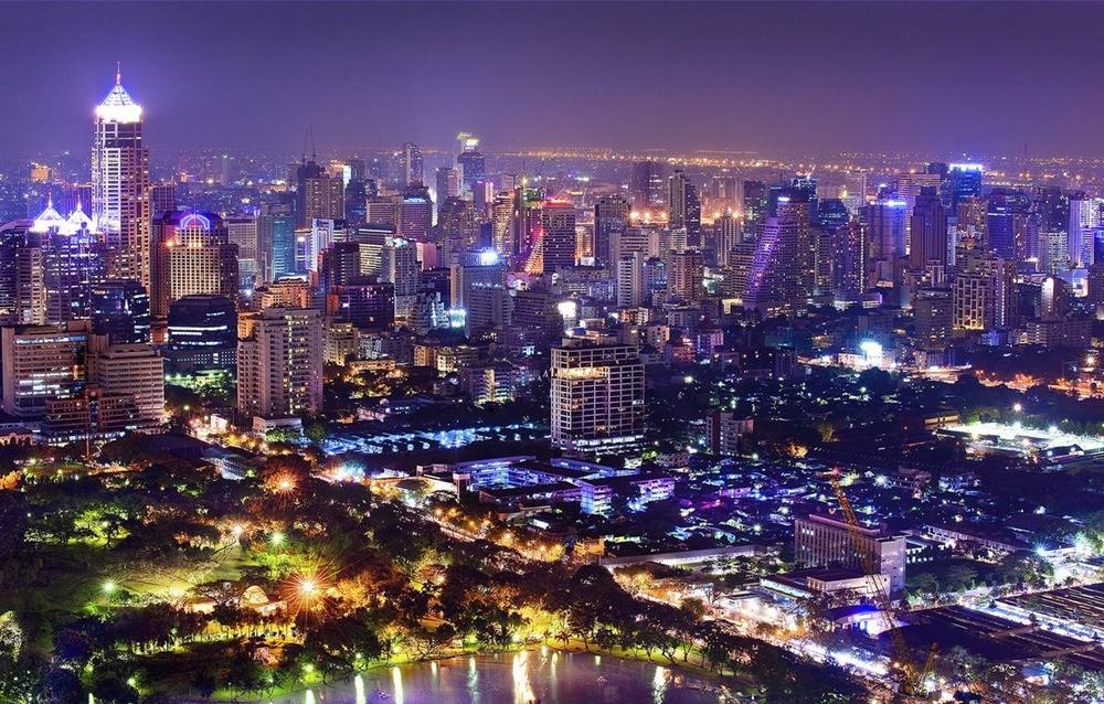 Bangkok-At-Night-Thailand -HD-Wallpapers-Backgrounds ภาพพื้นหลัง พักหน้าจอ No.6