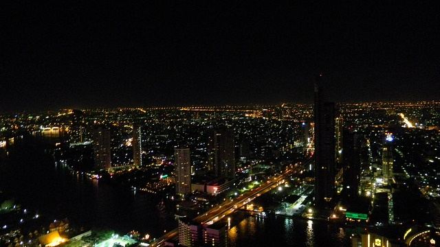 Bangkok-At-Night-Thailand -HD-Wallpapers-Backgrounds ภาพพื้นหลัง พักหน้าจอ No.6