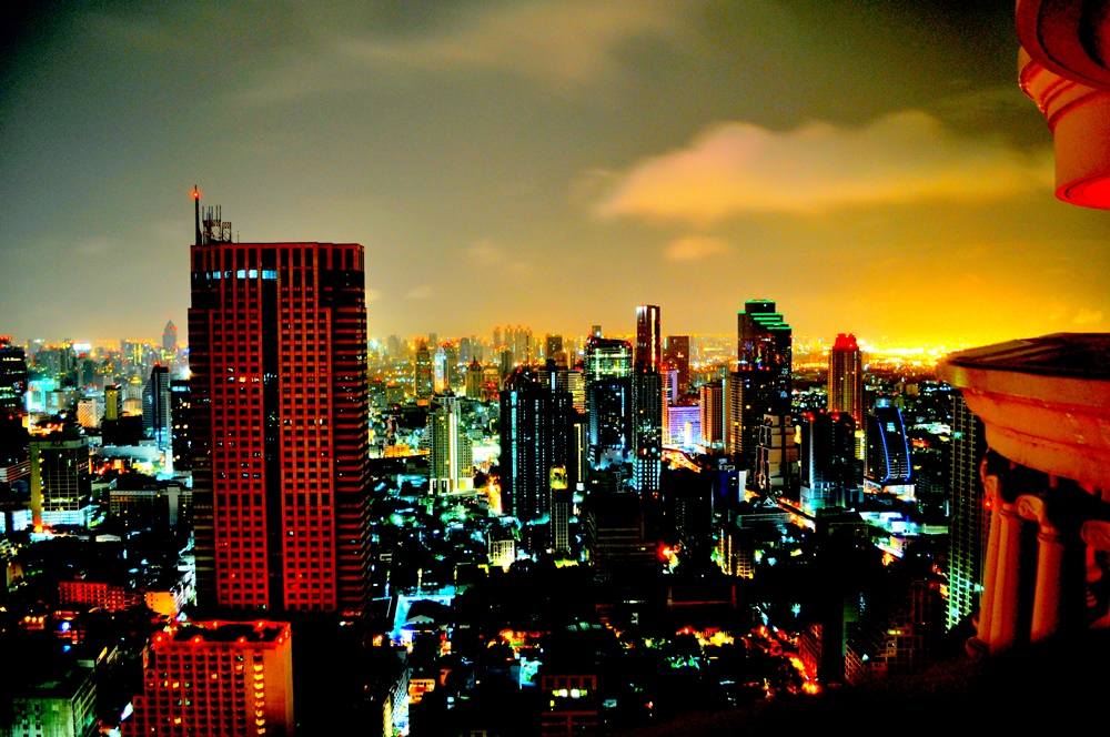 Bangkok-At-Night-Thailand -HD-Wallpapers-Backgrounds ภาพพื้นหลัง พักหน้าจอ No.6