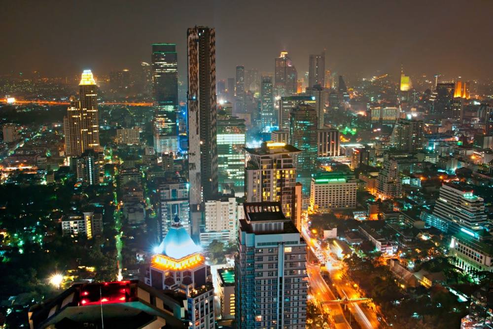 Bangkok-At-Night-Thailand -HD-Wallpapers-Backgrounds ภาพพื้นหลัง พักหน้าจอ No.6