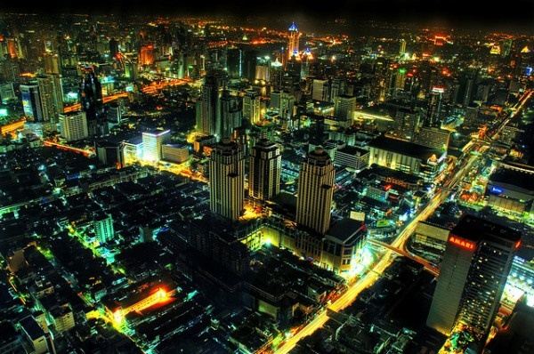 Bangkok-At-Night-Thailand -HD-Wallpapers-Backgrounds ภาพพื้นหลัง พักหน้าจอ No.6