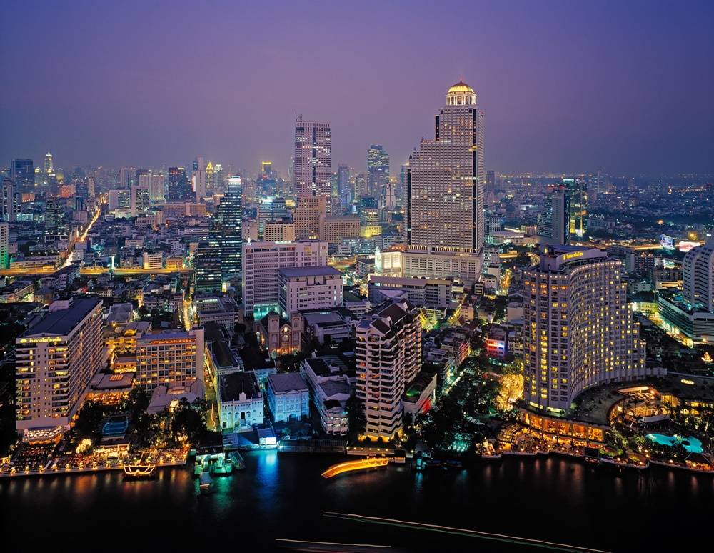 Bangkok-At-Night-Thailand -HD-Wallpapers-Backgrounds ภาพพื้นหลัง พักหน้าจอ No.6
