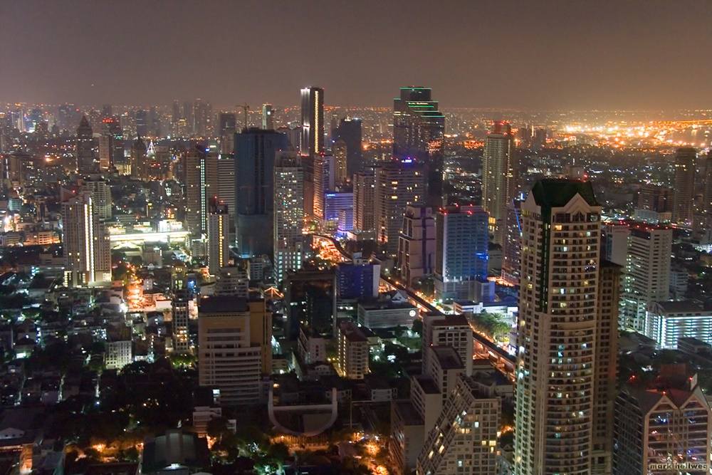 Bangkok-At-Night-Thailand -HD-Wallpapers-Backgrounds ภาพพื้นหลัง พักหน้าจอ No.6
