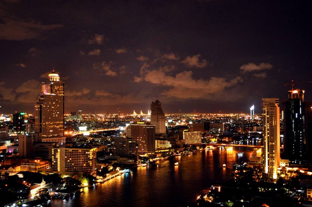 Bangkok-At-Night-Thailand -HD-Wallpapers-Backgrounds ภาพพื้นหลัง พักหน้าจอ No.6