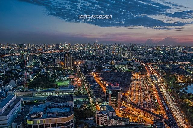 Bangkok-At-Night-Thailand -HD-Wallpapers-Backgrounds ภาพพื้นหลัง พักหน้าจอ No.7