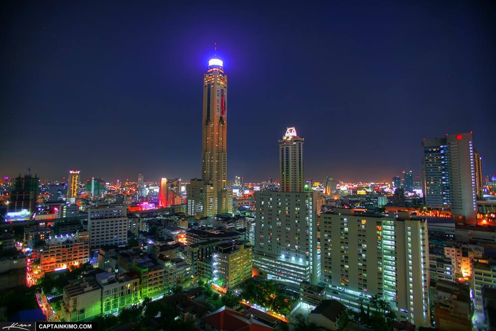 Bangkok-At-Night-Thailand -HD-Wallpapers-Backgrounds ภาพพื้นหลัง พักหน้าจอ No.7