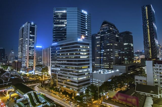 Bangkok-Night & Skyline-Thailand -HD-Wallpapers-Backgrounds ภาพพื้นหลัง พักหน้าจอ No.8