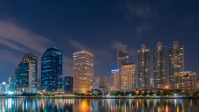 Bangkok-Night & Skyline-Thailand -HD-Wallpapers-Backgrounds ภาพพื้นหลัง พักหน้าจอ No.8