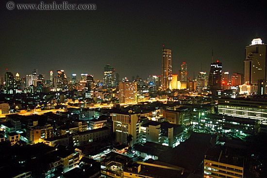 Bangkok-Night & Skyline-Thailand -HD-Wallpapers-Backgrounds ภาพพื้นหลัง พักหน้าจอ No.8