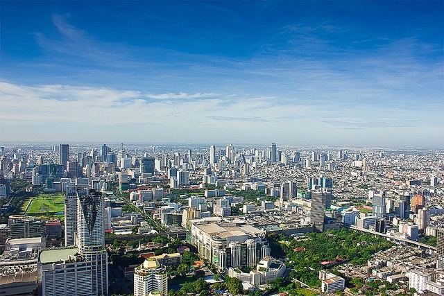 Bangkok - Skyline-Thailand -HD-Wallpapers-Backgrounds ภาพพื้นหลัง พักหน้าจอ No.9