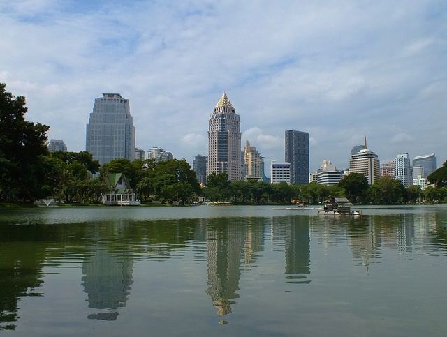 Bangkok - Skyline-Thailand -HD-Wallpapers-Backgrounds ภาพพื้นหลัง พักหน้าจอ No.9