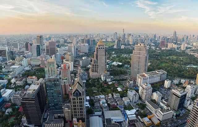 Bangkok - Skyline-Thailand -HD-Wallpapers-Backgrounds ภาพพื้นหลัง พักหน้าจอ No.9