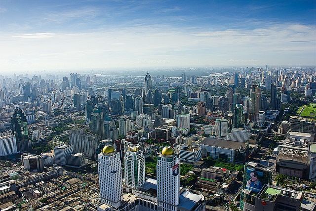 Bangkok - Skyline-Thailand -HD-Wallpapers-Backgrounds ภาพพื้นหลัง พักหน้าจอ No.9