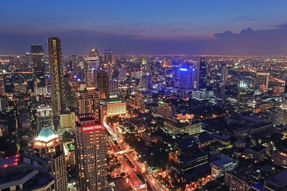 Bangkok - Skyline-Thailand -HD-Wallpapers-Backgrounds ภาพพื้นหลัง พักหน้าจอ No.9